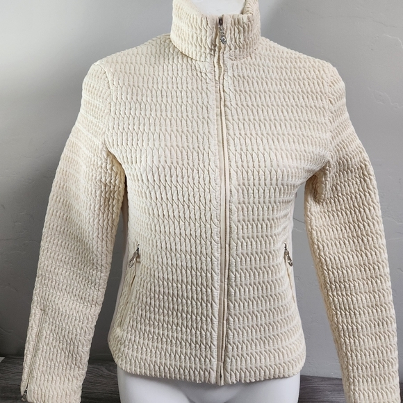 MARKER Cream Jacket 8 Thinsulate Quilted Snow Skiing Snowboarding Ribbed Outdoor - Picture 1 of 15